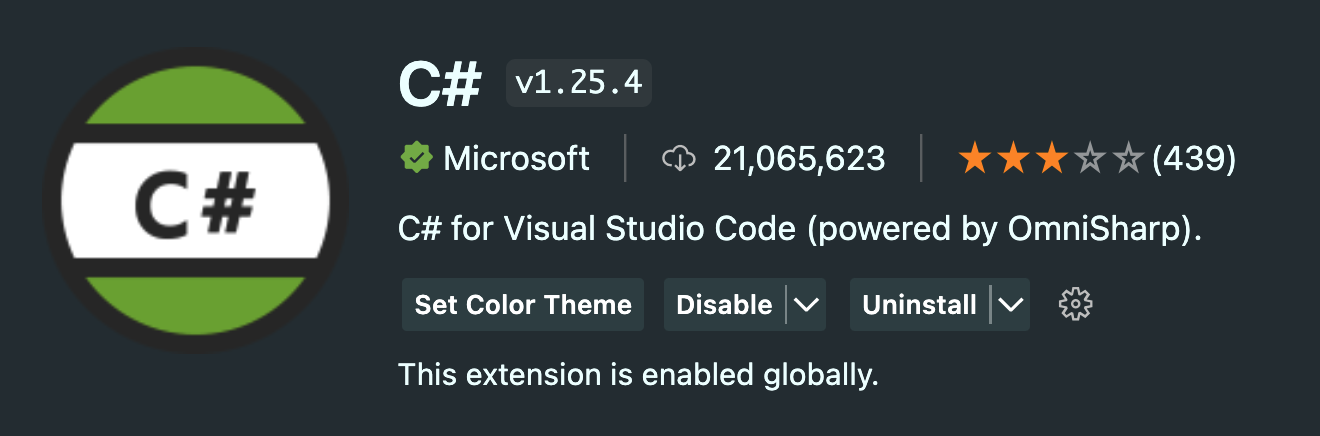 C# vscode extension logo